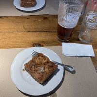 Toetje,… lekker zoet kaneel, amandelspijs gebak 😋  at Upcycle Milano Bike Cafe in Milan