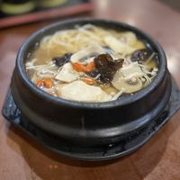 Vegan herbal mushroom rice noodle soupp  at Little Alley Rice Noodles and Snacks  in Burwood