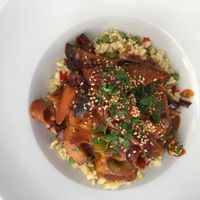 Red curry with tofu at La Joya in Nerja