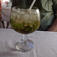 Moroccan mint iced tea at La Joya in Nerja