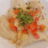 Plato vegano polaco at La Joya in Nerja