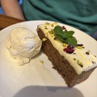 Carrot and Pistachio cake  at Virgins & Castle in Kenilworth