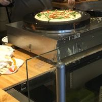 Cooking uttapam at DC Dosa - Kiosk in Washington