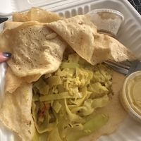 filled with the masala potatoes and veg  at DC Dosa - Kiosk in Washington