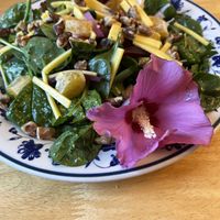 Vegan spinach salad  at Monet's Table in Tolland