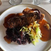 Vegan nut roast  at The Three Blackbirds in Newmarket