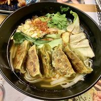 Gyoza noodle broth  at Wagamama - Union Square in Aberdeen