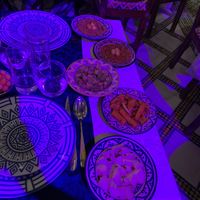 Carottes au cumin, hoummous et zalouk  at Bab Sahra in Fes