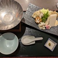 Mushroom and yuba hot pot (Japanese set menu) at The Dining - Shiba Park Hotel in Tokyo
