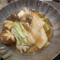 Mushroom and yuba hot pot (Japanese set menu) at The Dining - Shiba Park Hotel in Tokyo