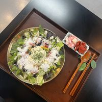 Snowball salad  at Vegenarang in Seoul