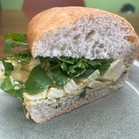 Tofu (egg) mayo - addictive!  at The Leafy Stop in Wellington