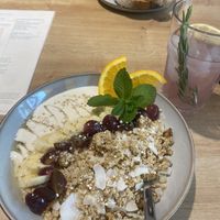 Vegan Joghurt bowl with granola made in-house.   at Maje Café & Store in Idar-oberstein