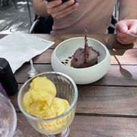 Sorbet exotique (sans lait) at Les Olivades  in Collobrieres