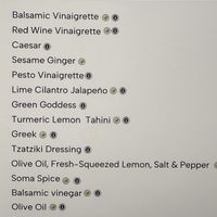 Vegan options  at Soma Salads  in New York City