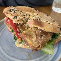 Sticky tofu sandwich  at Belen Plant Bakery - Petone in Petone
