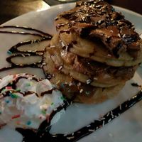 vegan pancakes desert at Lily Burger in Berlin