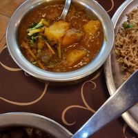 Veg curry (from my sisters non vegan starter - was side served so vegan) at Sabor da India in Funchal