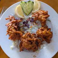 Frittierte Zwiebeln at Sabor da India in Funchal