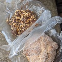Vegan pan de muerto at Por Siempre Vegana - Food Stall in Mexico City