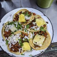 Al Pastor Tacos! at Por Siempre Vegana - Food Stall in Mexico City