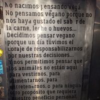 Vegan for the animals! Por siempre! Animals exist with us, not for us at Por Siempre Vegana - Food Stall in Mexico City