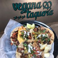 Tres tacos  at Por Siempre Vegana - Food Stall in Mexico City