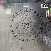 Por siempre vegana taqueria stall logo  at Por Siempre Vegana - Food Stall in Mexico City