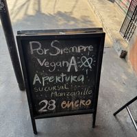 Por siempre vegana 2 announcement  at Por Siempre Vegana - Food Stall in Mexico City