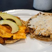 Big Tlacuache Taco & Big Baby Taco at Por Siempre Vegana - Food Stall in Mexico City