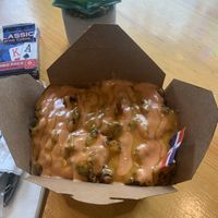 The Yaroa. Like loaded plantains! Yummy  at Dominican Garden Cafe in Johnstown