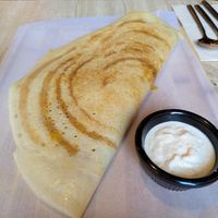 Potato and coconut dosa at Shlen - Chamberi in Madrid