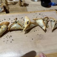 Samosas  at Shlen - Chamberi in Madrid