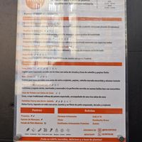 Outside suggestion menu at Shlen - Chamberi in Madrid