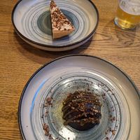 Chocolate mousse (VG) & caramel tart (not VG) at Maneki in Birmingham