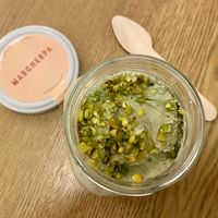 Plant based pistachio Tiramisuu and  at Mascherpa in Milan