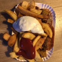 Oooh saucy!  at Gute Nacht Wurst in Munich