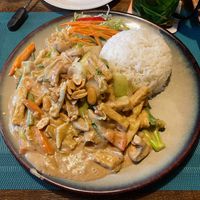 Tofu mit Erdnusssoße at Ha Dang in Geesthacht