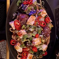 Vegan Udon Noodles  at The Lobby Bar in Elora