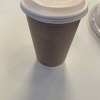 Soya latte  at Milk & Honey in Seahouses