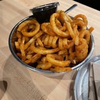 Curly fries (vegan without aioli dip)  at Ponysaurus Brewing Co in Raleigh