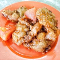Sweet and sour mushroom at J.F. Good Fortune Enterprise - 如意園 in Kuching