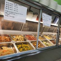 Dishes for mixed veggies rice at J.F. Good Fortune Enterprise - 如意園 in Kuching