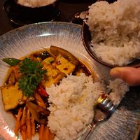 Spicy Tofu with lemongrass and chili 🌶️ at Moon Restaurant in Altdorf