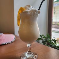 Orange milkshake. at Green Cafe & Shop in Lviv