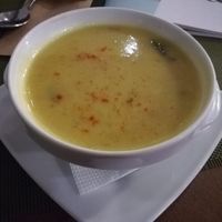 Cheese cream soup at Green Cafe & Shop in Lviv