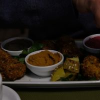 Falafel plate at Green Cafe & Shop in Lviv