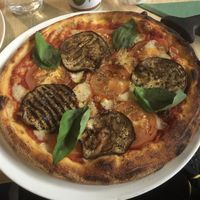 Mushroom pizza at The Green Grocers in Norwich