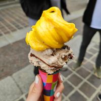 Gelato mando e mandorla at Gelateria La Romana in Monza
