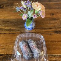 Chocolate strawberry coconut cream “Twinkies” that are vegan!   at The Reister's Daughter  in Reisterstown